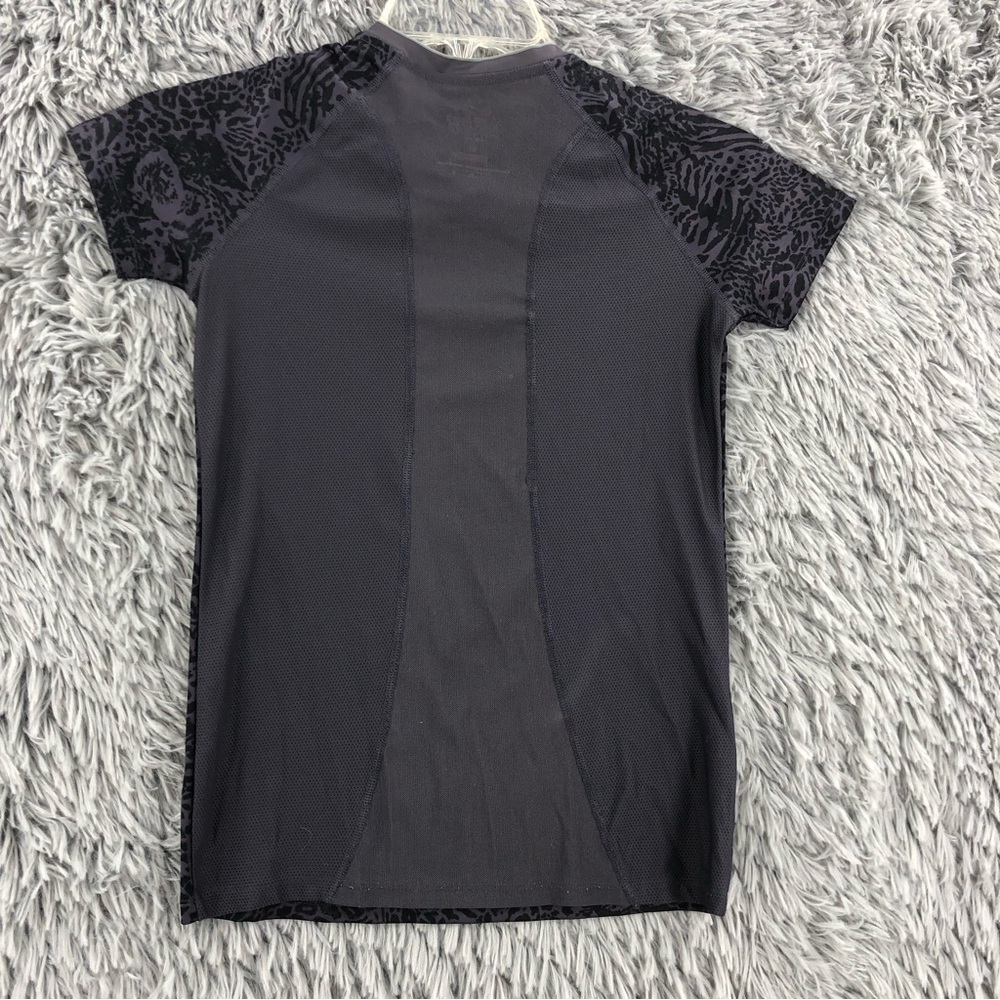 Nike Shirt Womens Large Pro Combat Purple Cheetah Print Dri Fit Compression - Picture 8 of 8